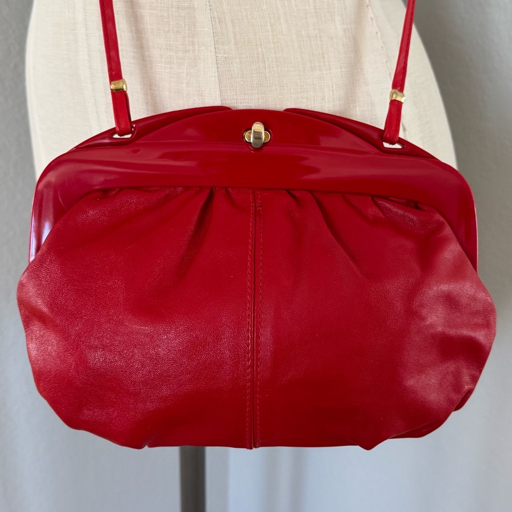 Vintage Red Leather Bag Made in Italy ๐ฎ๐น - Picture 7 of 7